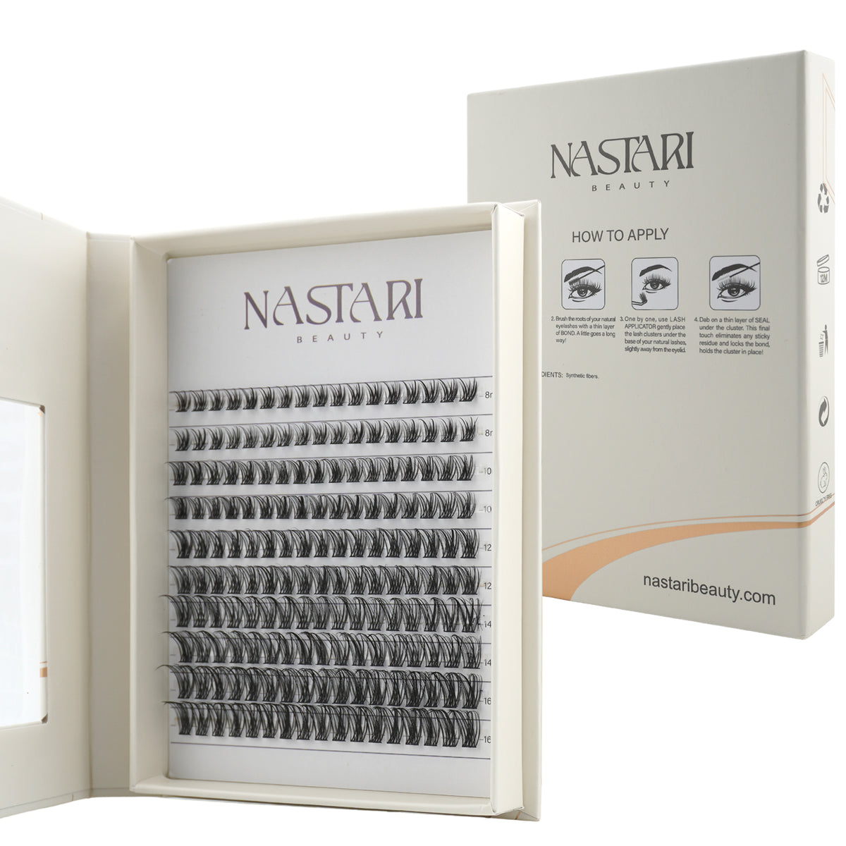 Silk Noor – Natural Wispy Lash Clusters