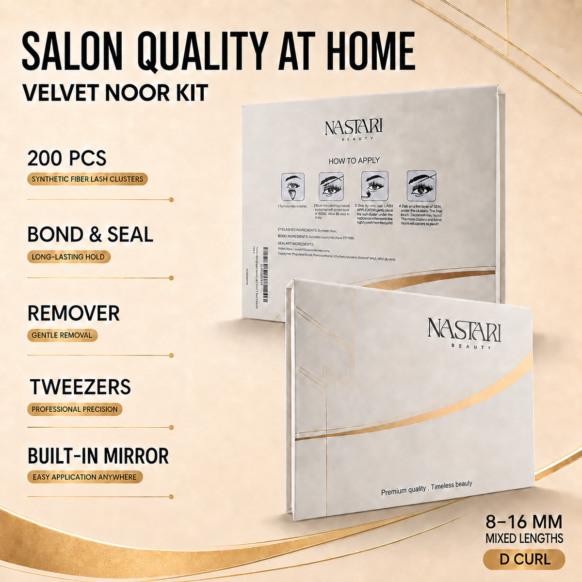 Velvet Noor Kit – Volume Lash Cluster Kit